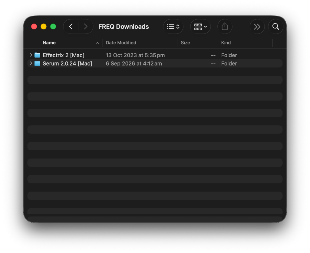 Extracted Folders Ready on Mac