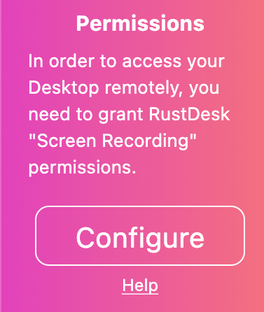 Screen Recording Permission