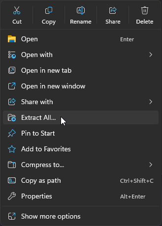 Extract Files
